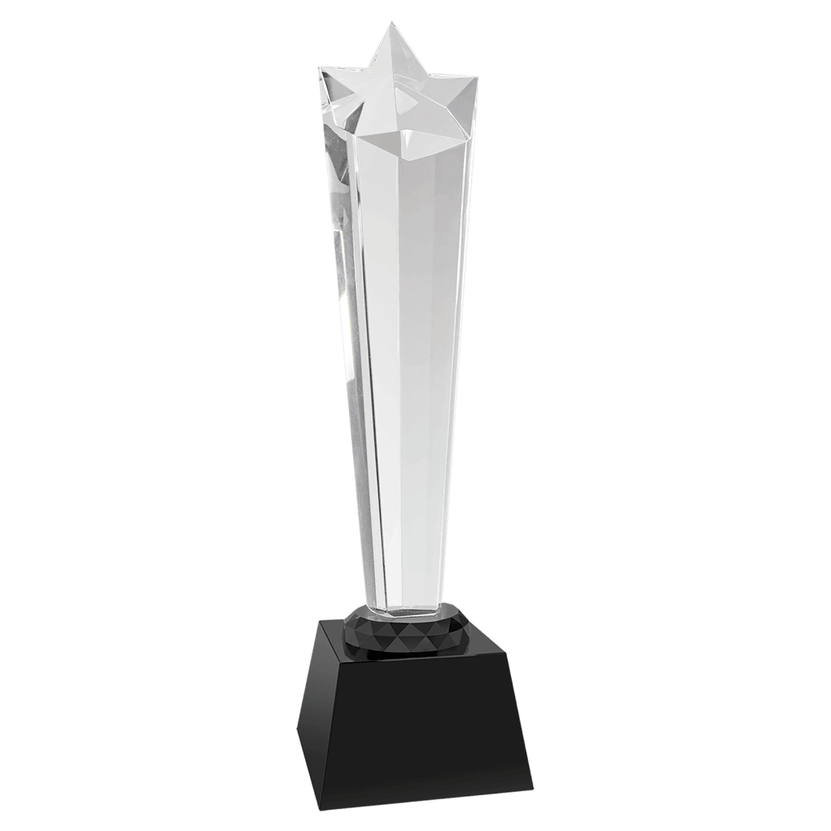 Crystal Rising Star Awards (Clear or Black) - LightForce Laser Engraving, LLC