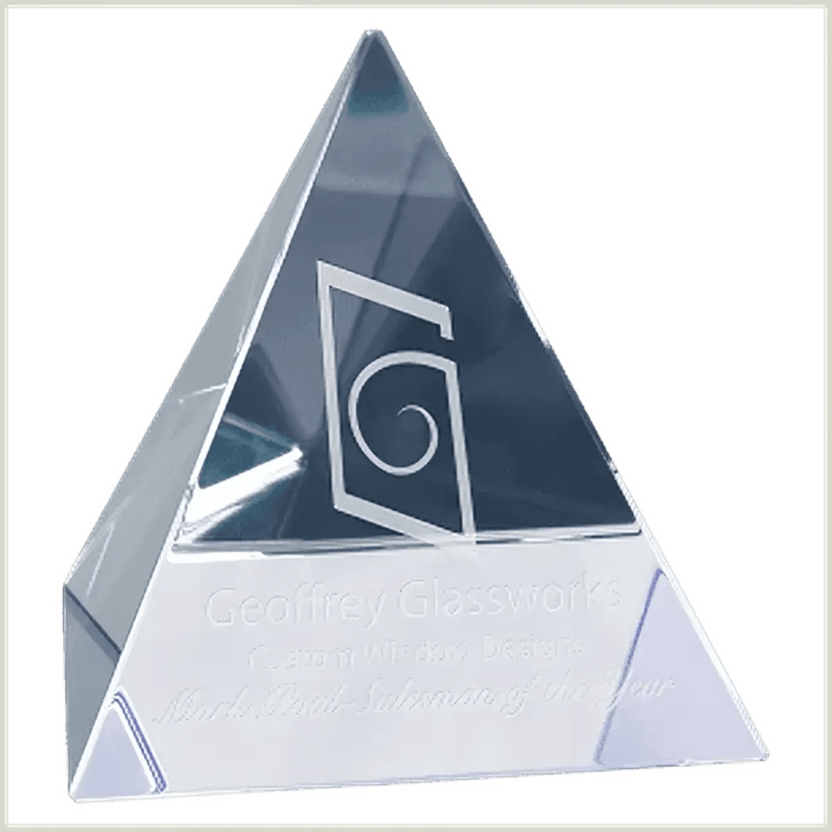 Crystal Triangles and Pyramids - Triangle (On Base)