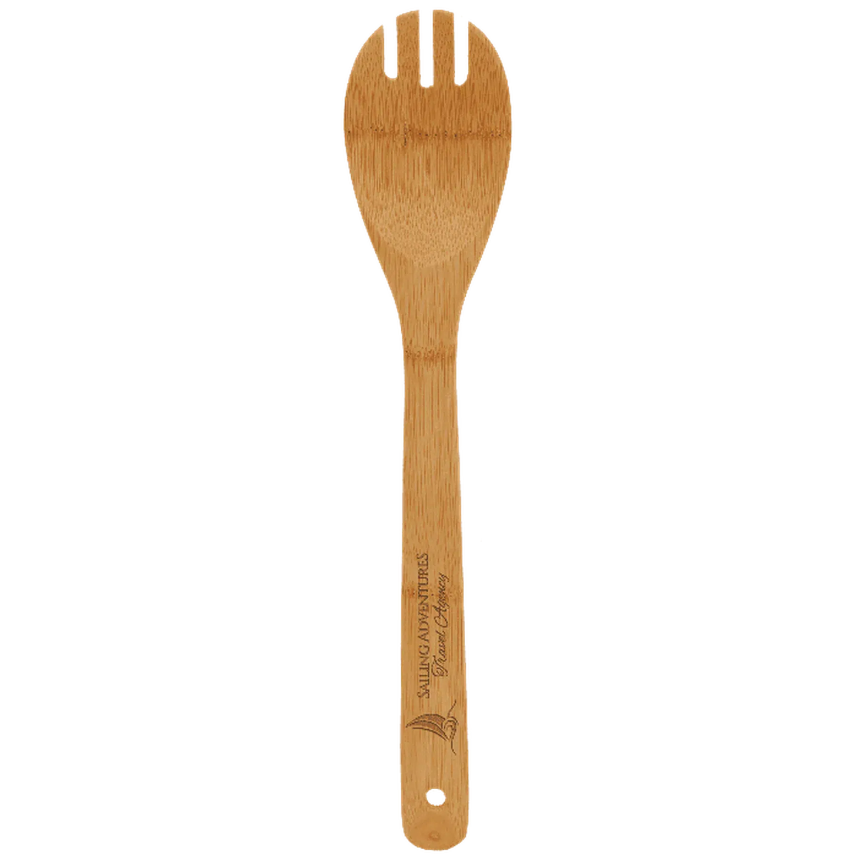 Custom Engraved Bamboo Salad Spork - Ideal Gift - LightForce Laser Engraving, LLC