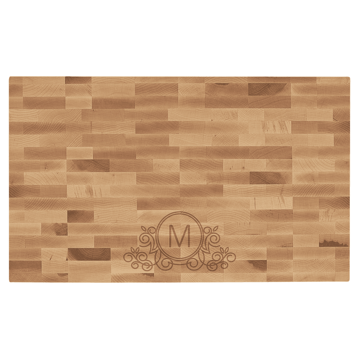 Custom Engraved Butcher Block Cutting Boards - Walnut or Maple - Genuine Maple Butcher Block