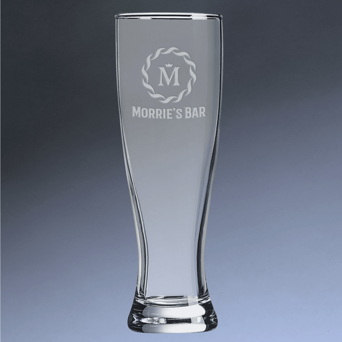 Custom Engraved Pilsner Glass - Personalized Beer Glasses - 16 oz.