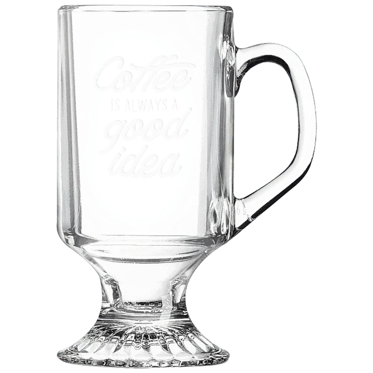 Custom Engraved Polar Camel Clear Footed Coffee Mug - LightForce Laser Engraving, LLC