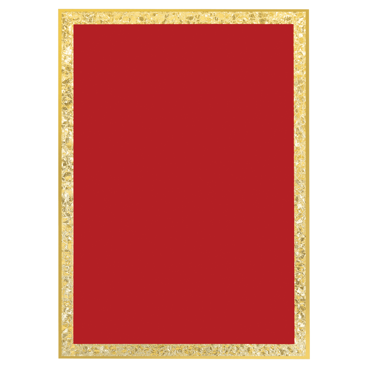 Designer Florentine Brass Plated Plaque Plate (Black, Red, Blue) - Red