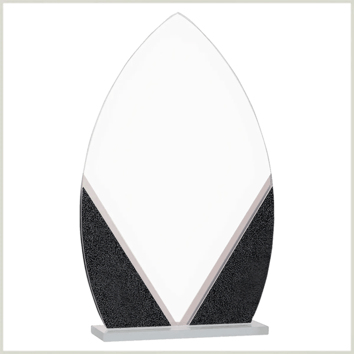 Designer Glass Awards – Personalized Art Deco - Inspired Recognition - Diamond