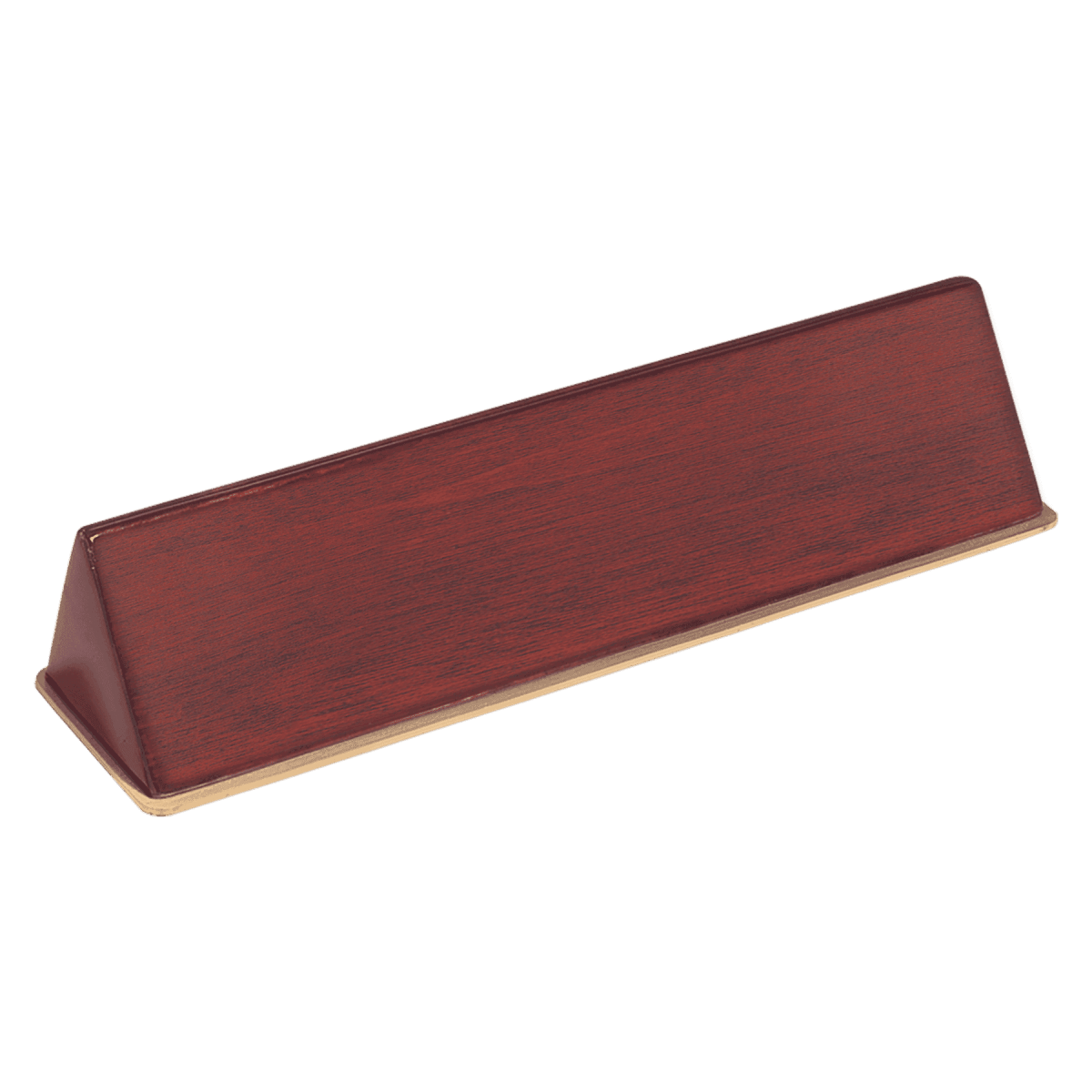 Desk Wedges (Brass Plates Optional) - Rosewood Piano Finish