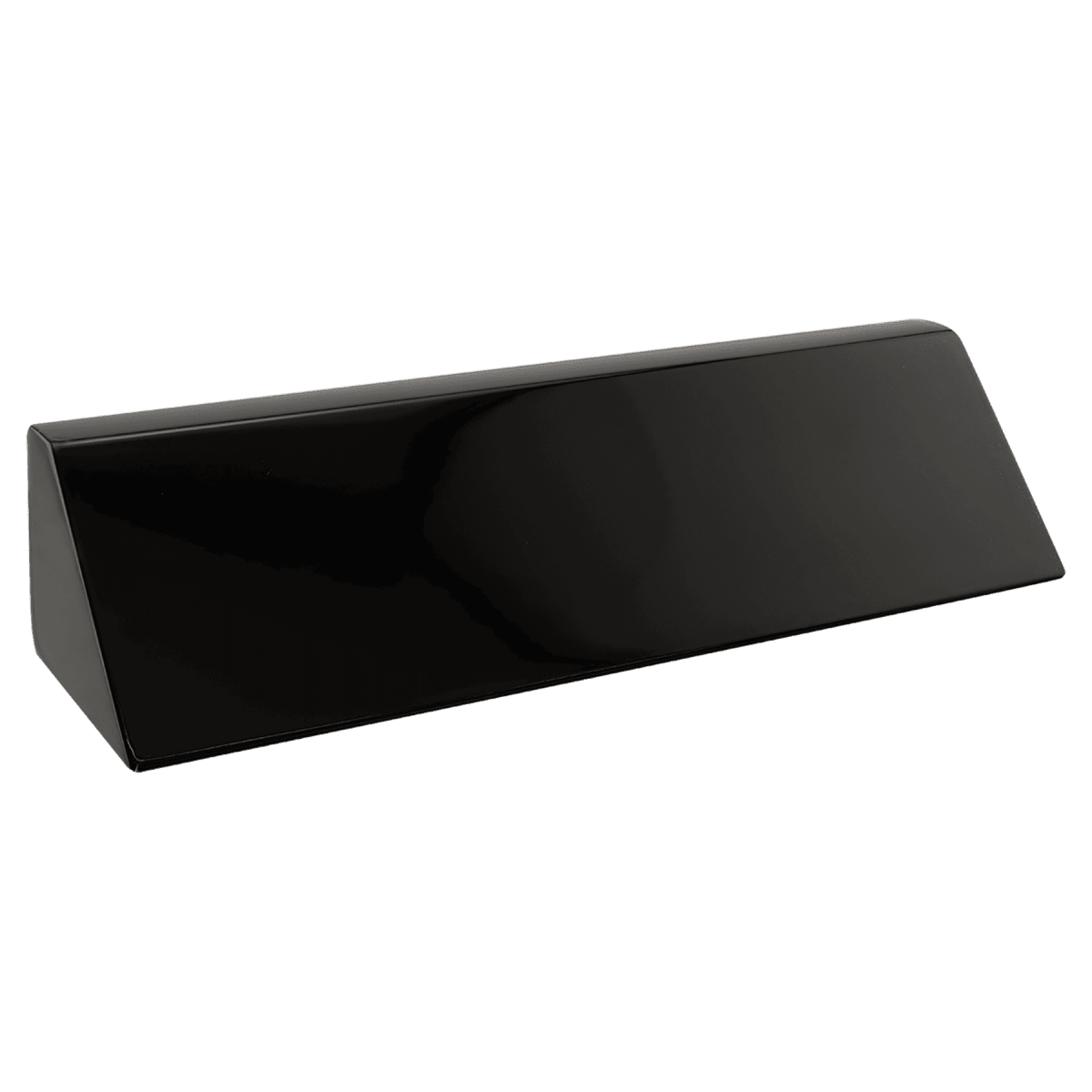 Desk Wedges (Brass Plates Optional) - Black Piano Finish