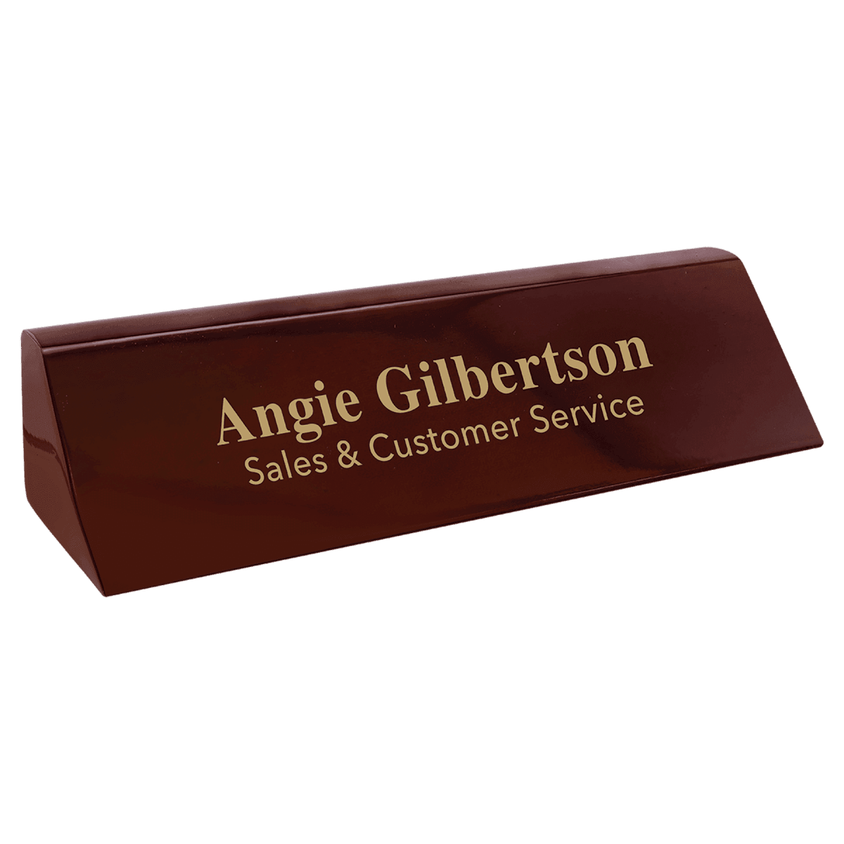 Desk Wedges (Brass Plates Optional) - Red Alder