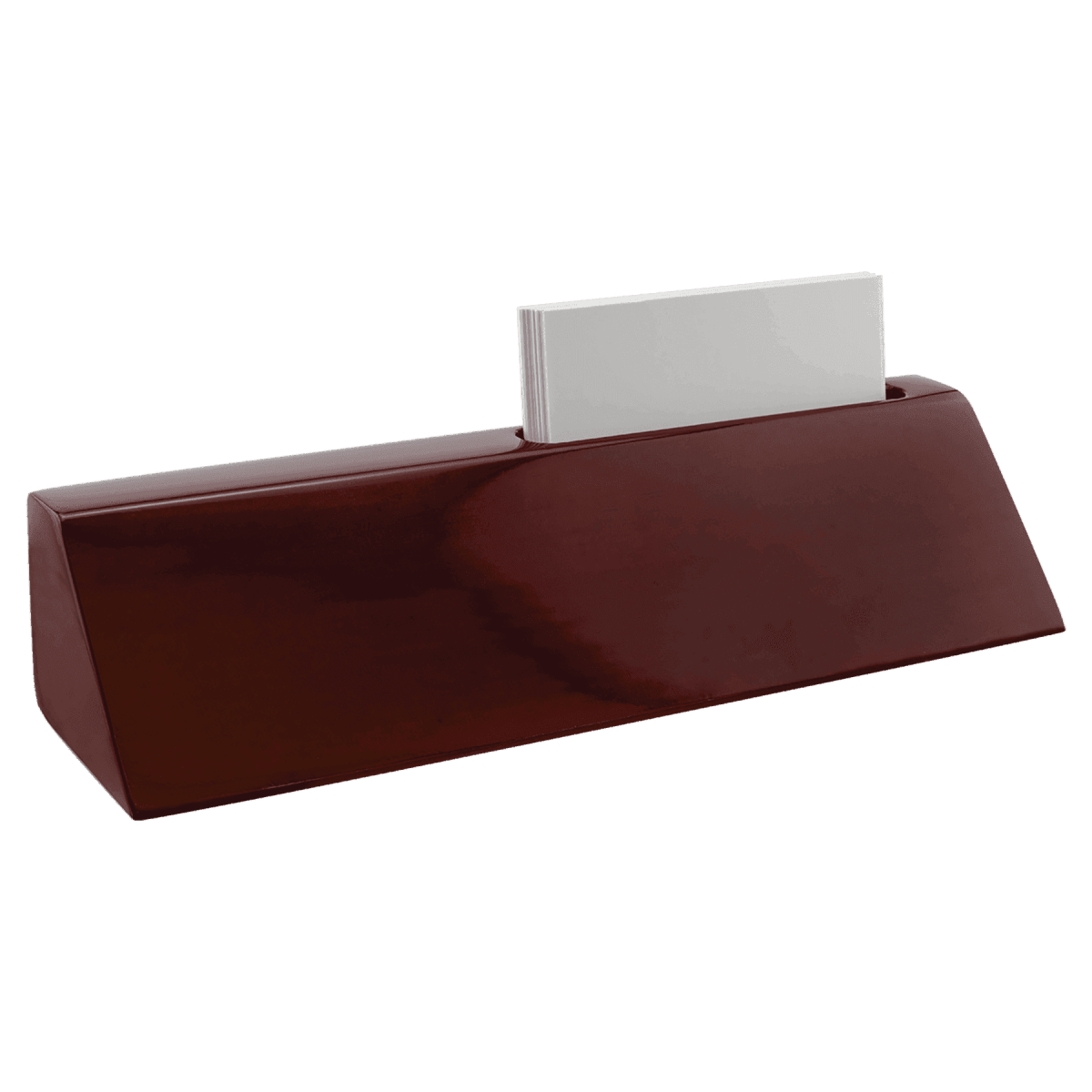 Desk Wedges (Brass Plates Optional) - Rosewood Piano Finish
