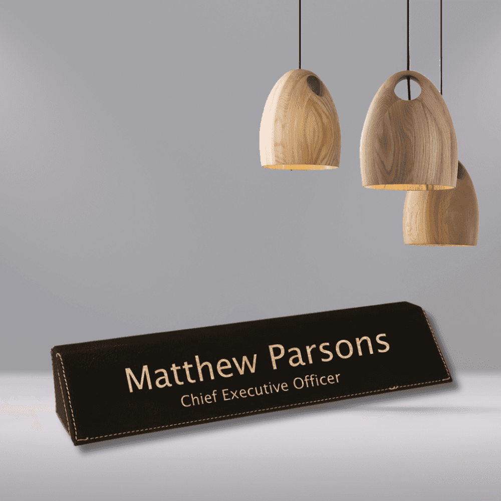 Desk Wedges (Brass Plates Optional) - Red Alder