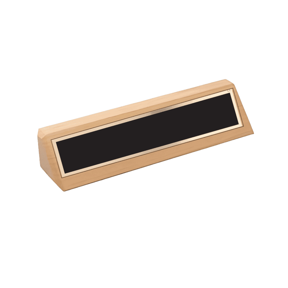 Desk Wedges (Brass Plates Optional) - Red Alder