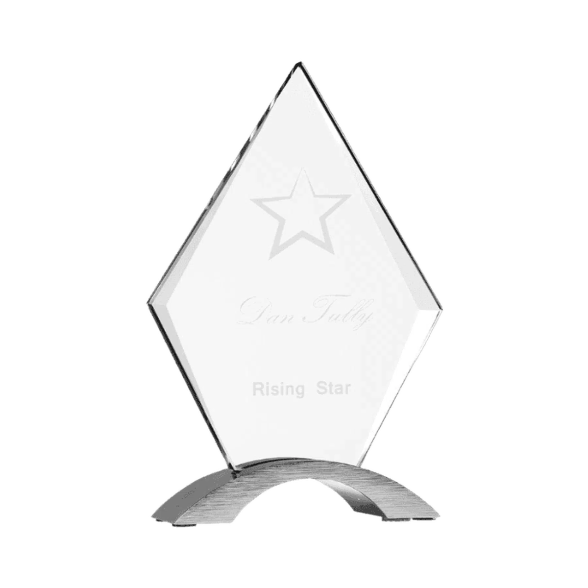 Diamond Cosmic Acrylic with Silver Base - LightForce Laser Engraving, LLC