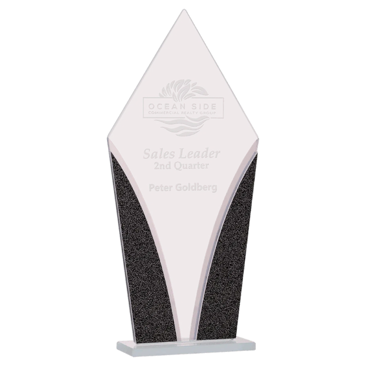 Diamond Designer Glass Award - LightForce Laser Engraving, LLC