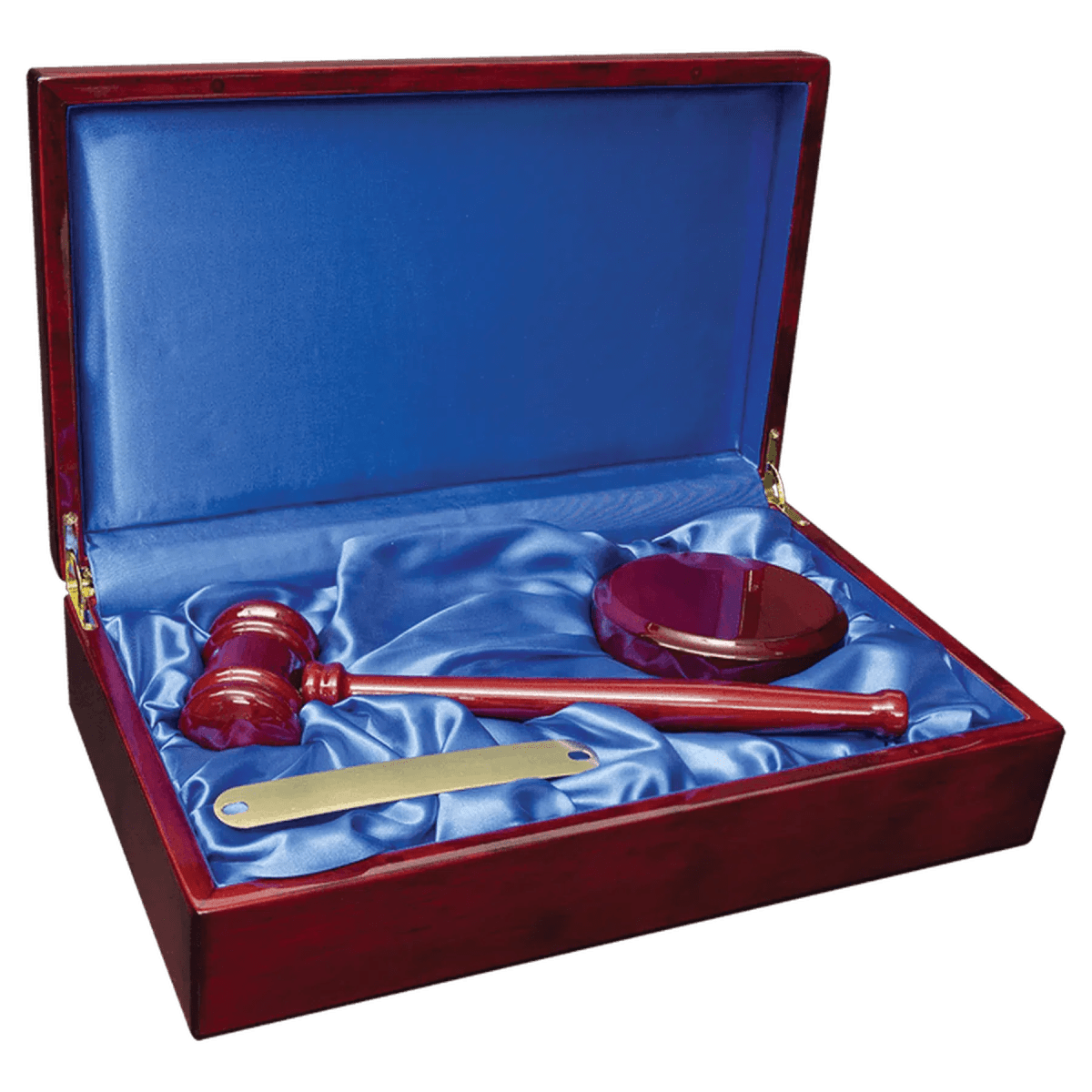 Director's Gavel Set and Sounding Block - 13" (L) x 7 3/4" (W) x 3 3/16" (H)