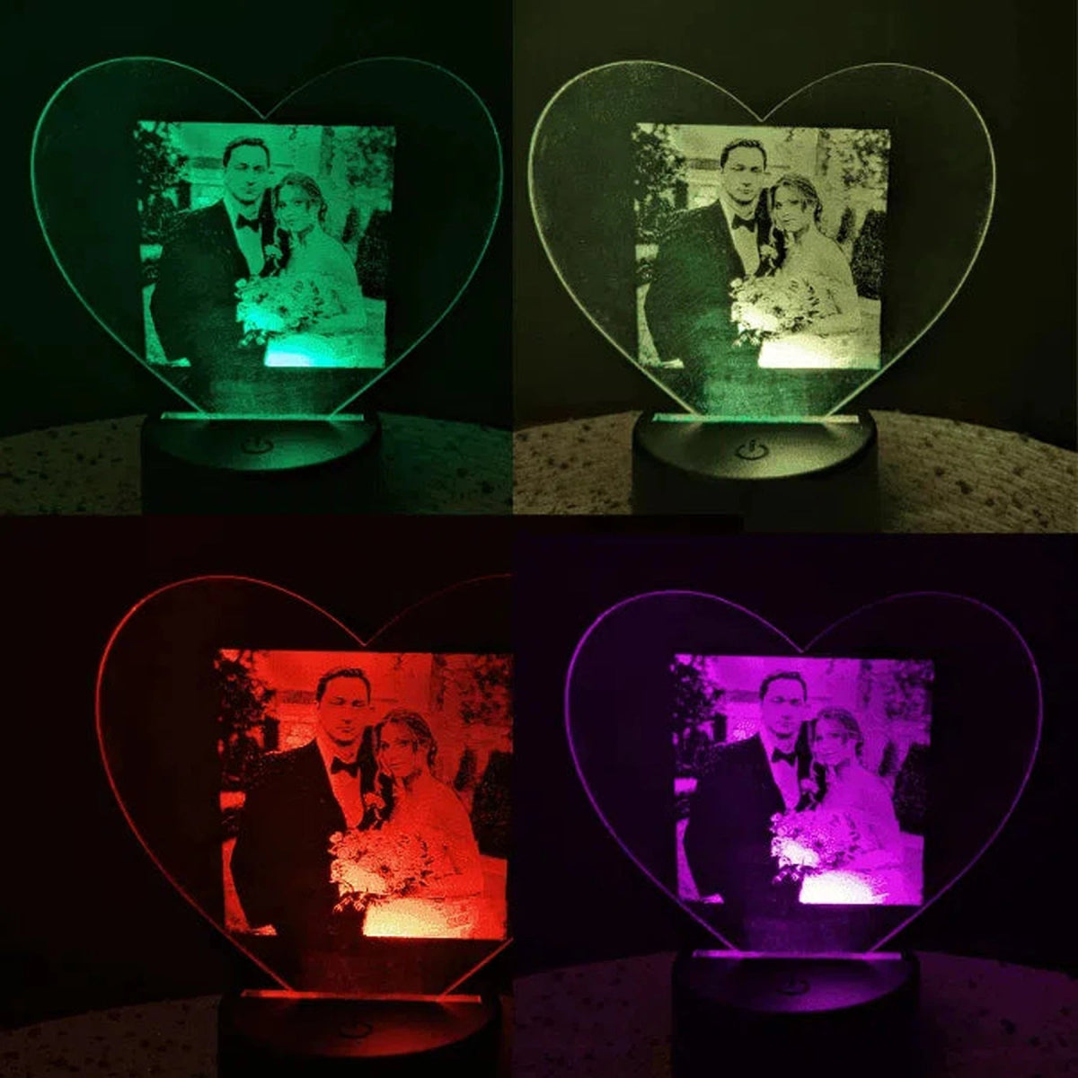 Engraved Acrylic Displays with LED Base - LightForce Laser Engraving, LLC