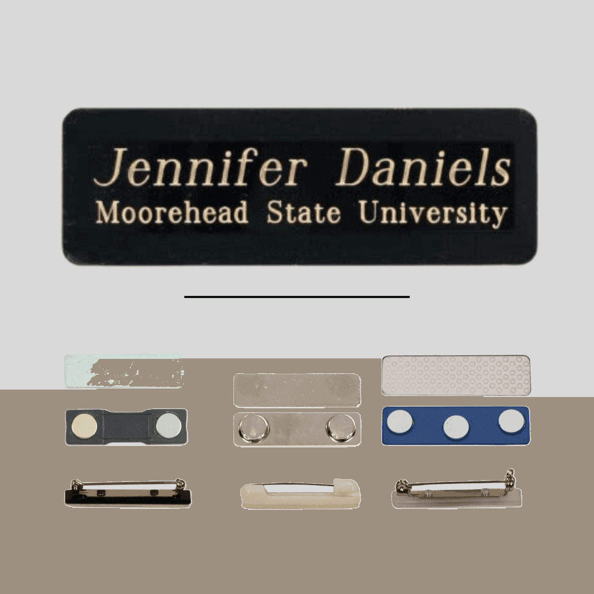 Eventname Plates Engraved Brass Name Badge Plates - Name and Identification Plates