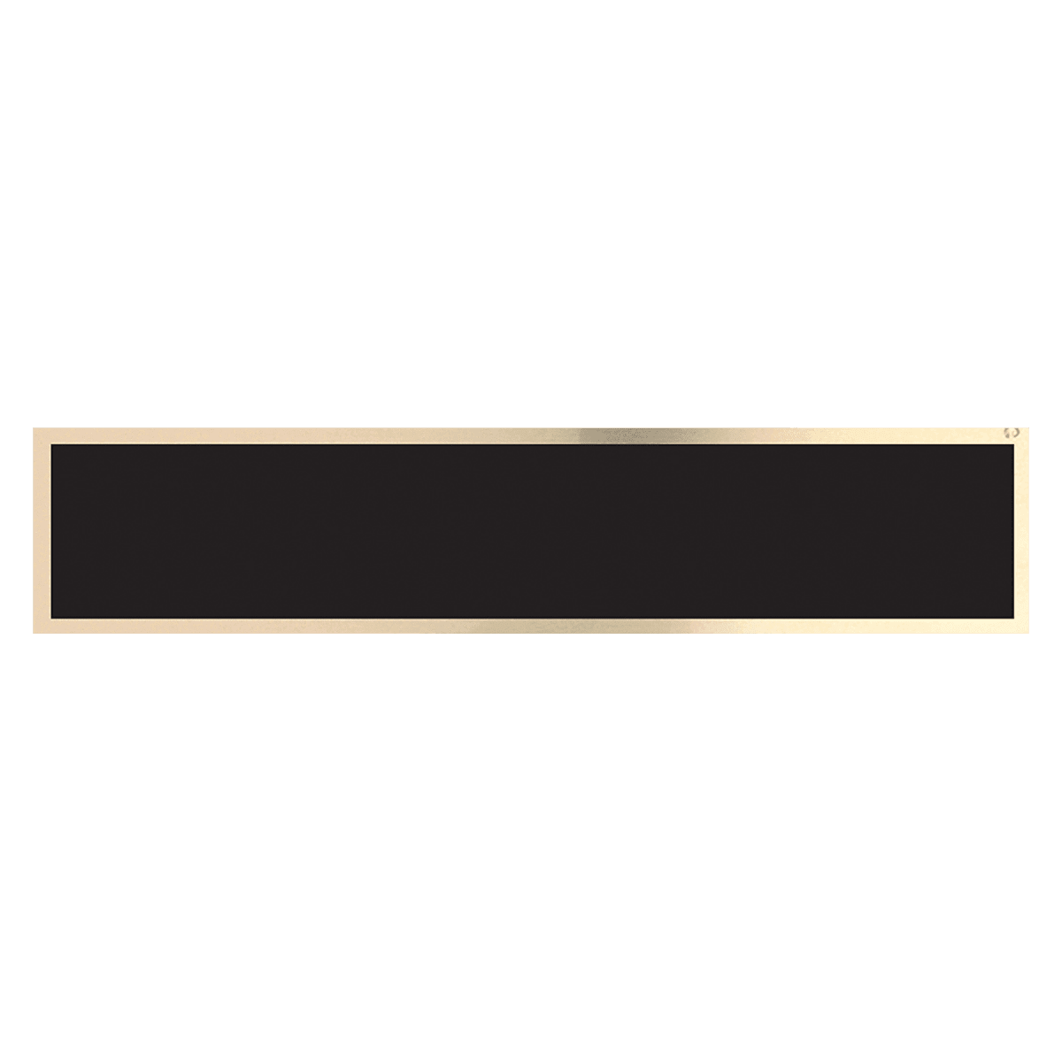 Engraved Black/Gold Brass Name Plates for Desk Wedges - 9 1/2" x 1 3/4"
