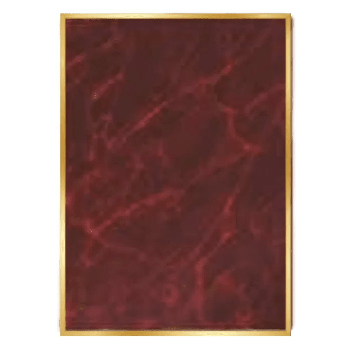 Engraved Brass Plated Plaque Plates (6 Sizes) Gold Engraving - Red Marble
