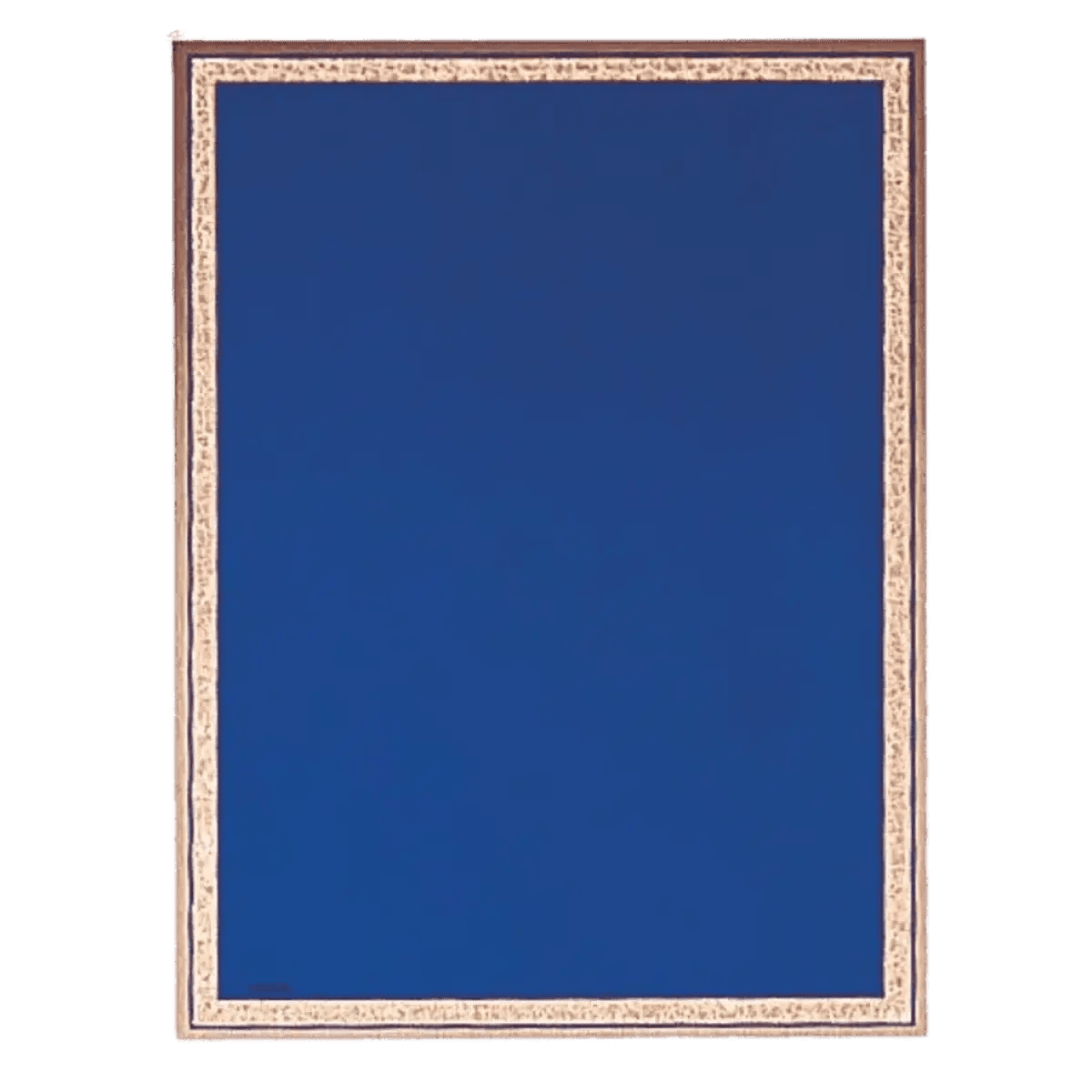 Engraved Brass Plated Plaque Plates with Florentine Border - Gold Engraving - Blue