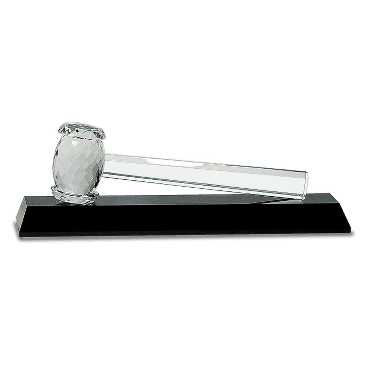 Engraved Crystal Gavel on Black Base - LightForce Laser Engraving, LLC