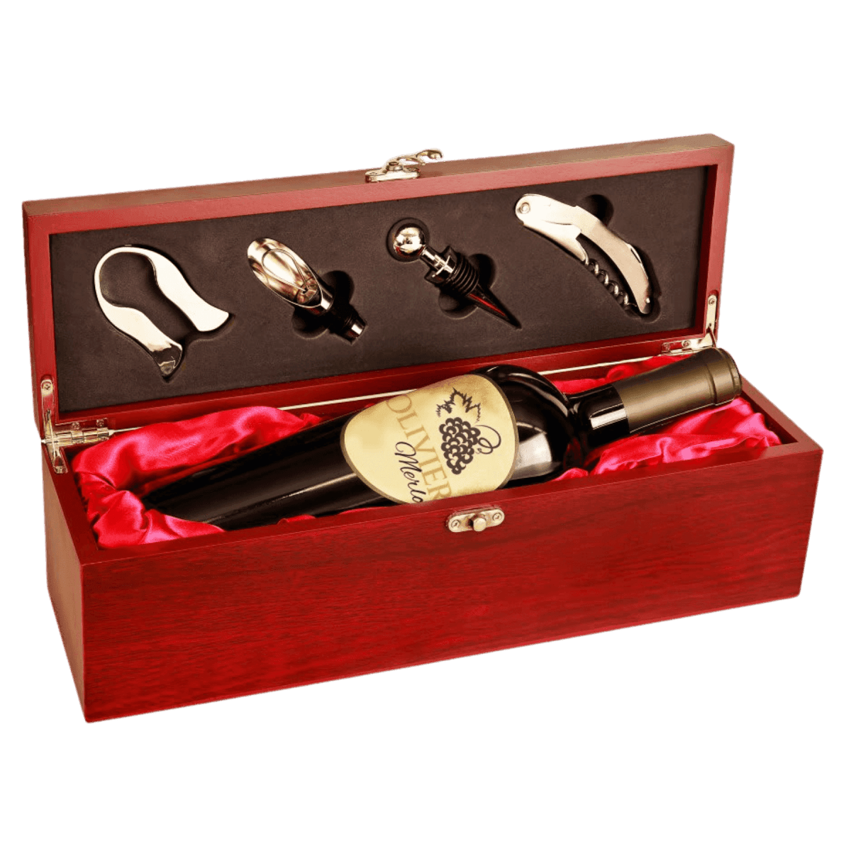 Personalized Engraved Wine Box Gift Set for Corporate Gifts -