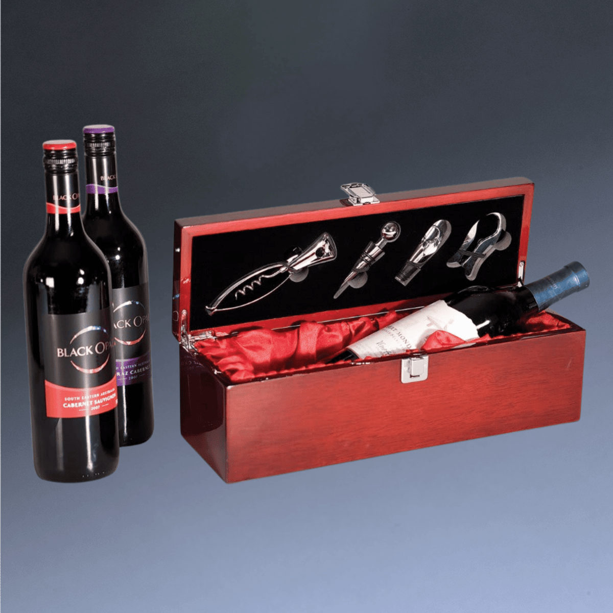 Personalized Engraved Wine Box Gift Set for Corporate Gifts -