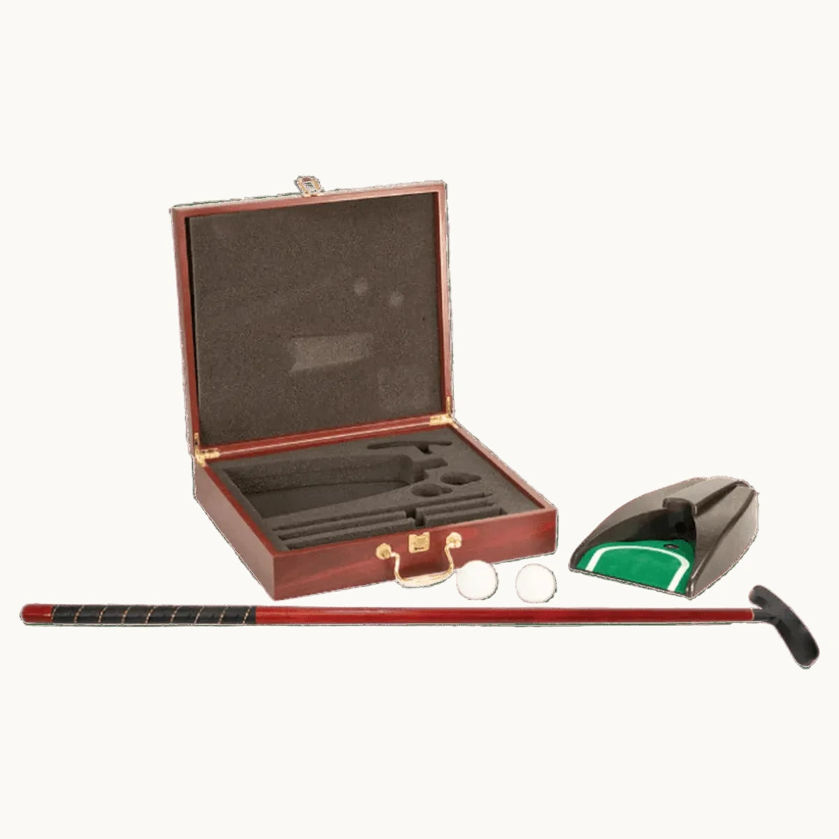 Executive Golf Putting Set in a Custom Engraved Rosewood Box - 