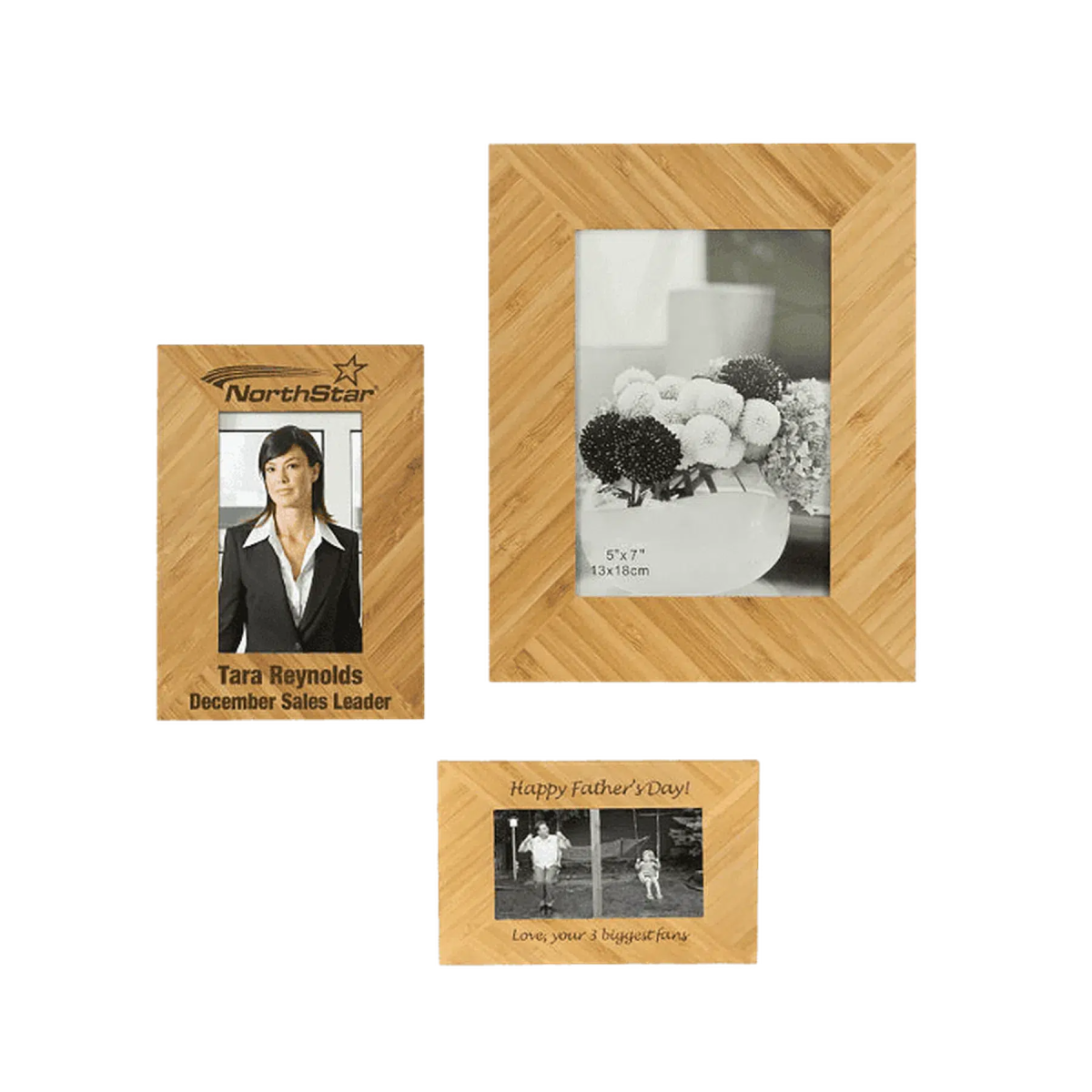 Genuine Bamboo Photo Frame (Various Sizes) - LightForce Laser Engraving, LLC