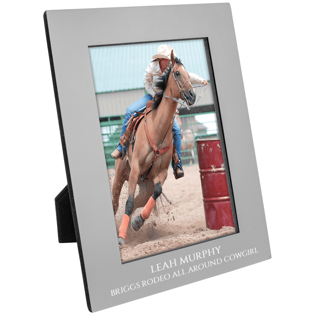 Gray Aluminum Photo Frame - LightForce Laser Engraving, LLC