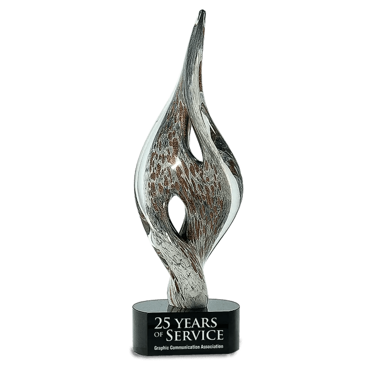 Hand - Blown Art Glass Award Sculptures for Recognition and Decor - Apple Art Glass