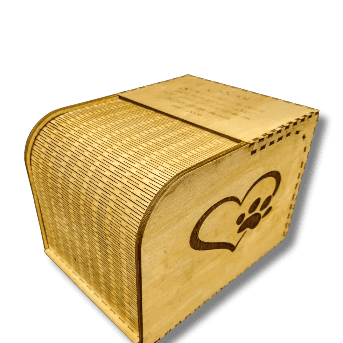 Hand - Crafted Wood Rolltop Keepsake Box - 8.25" Deep x 5.75" High x 6.25" Wide