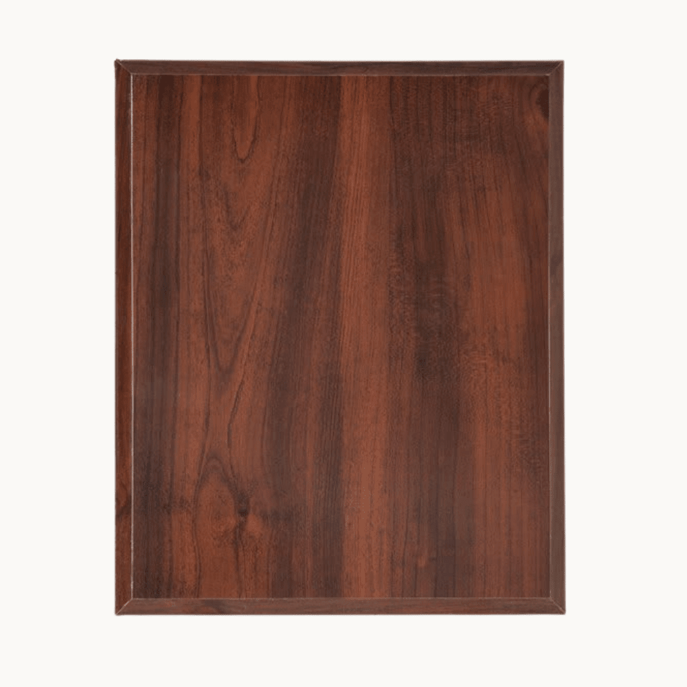 High Gloss Piano Finish Plaque Boards | Add Plate or Frame - High Gloss Cherry