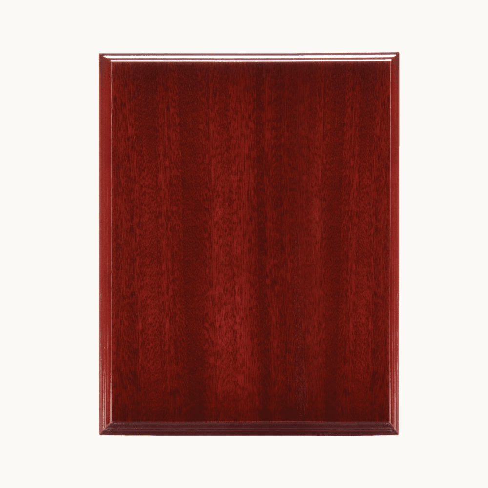 High Gloss Piano Finish Plaque Boards | Add Plate or Frame - Rosewood Piano Finish