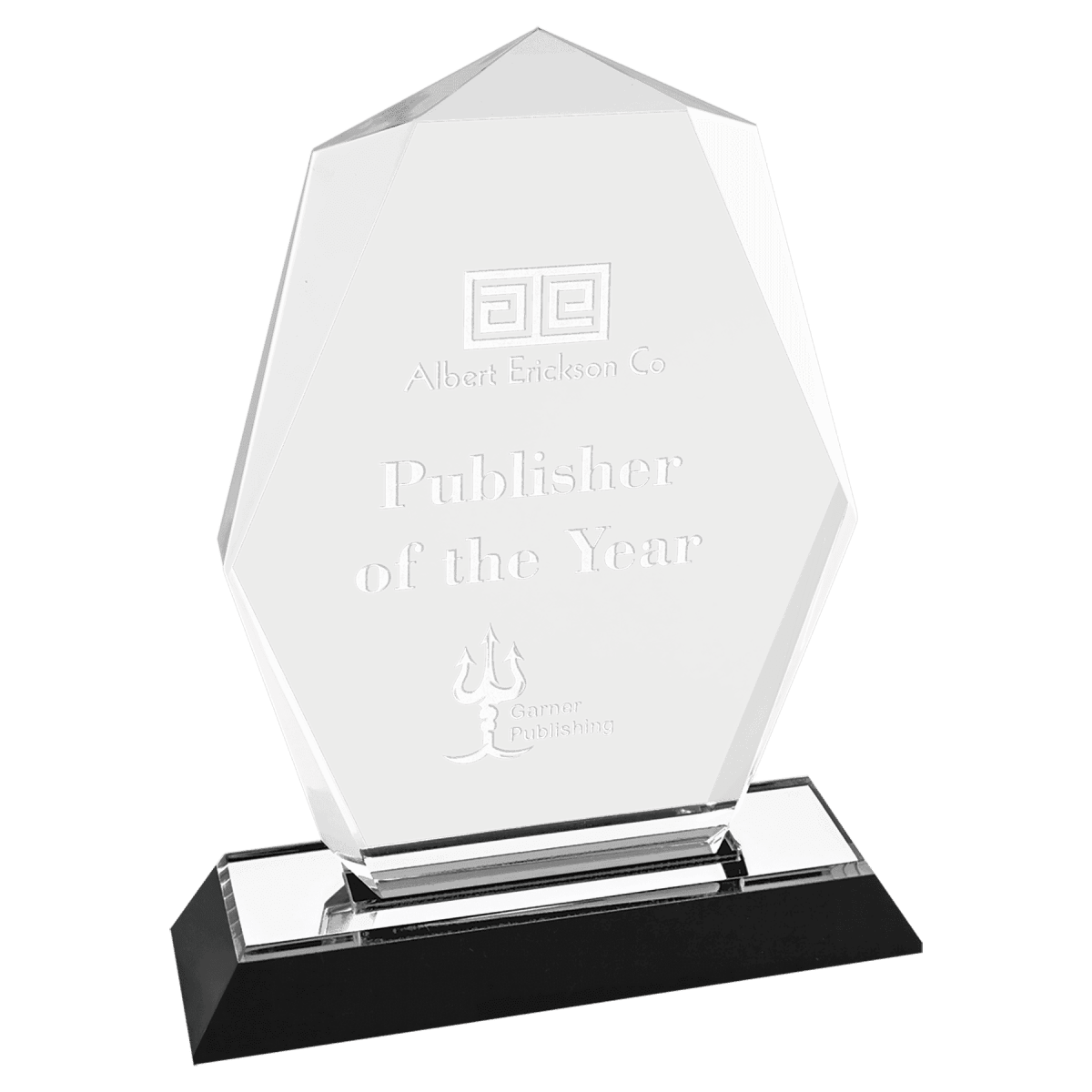Impress Acrylic Awards with Color Mirror Base - Clipped Corners