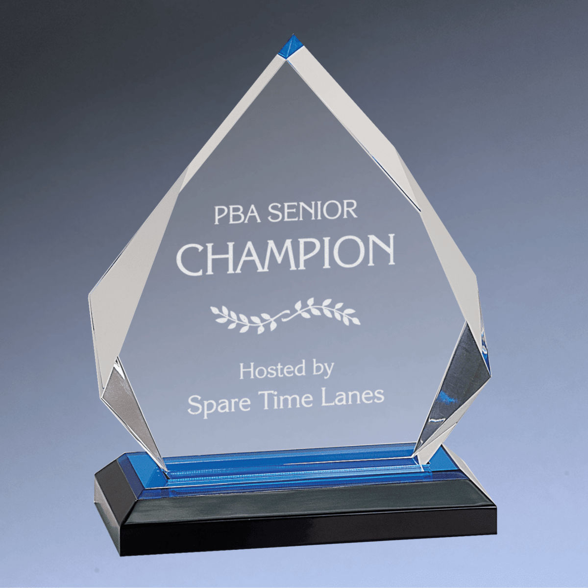 Impress Acrylic Awards with Color Mirror Base - Diamond