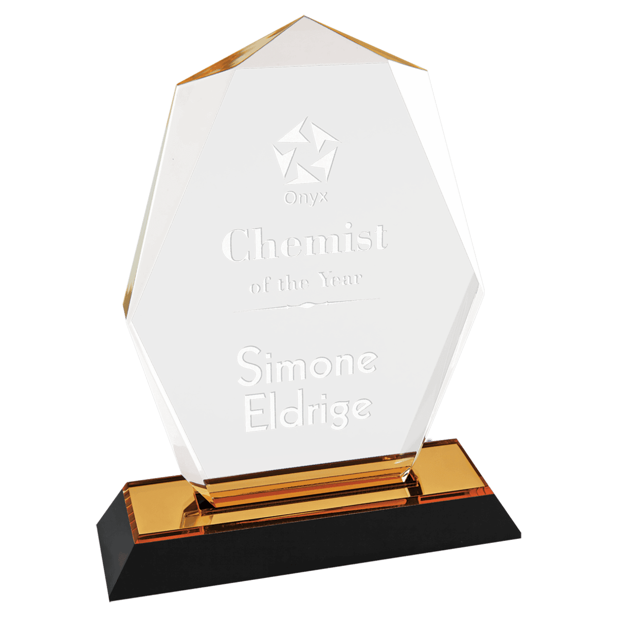 Impress Acrylic Awards with Color Mirror Base - Clipped Corners