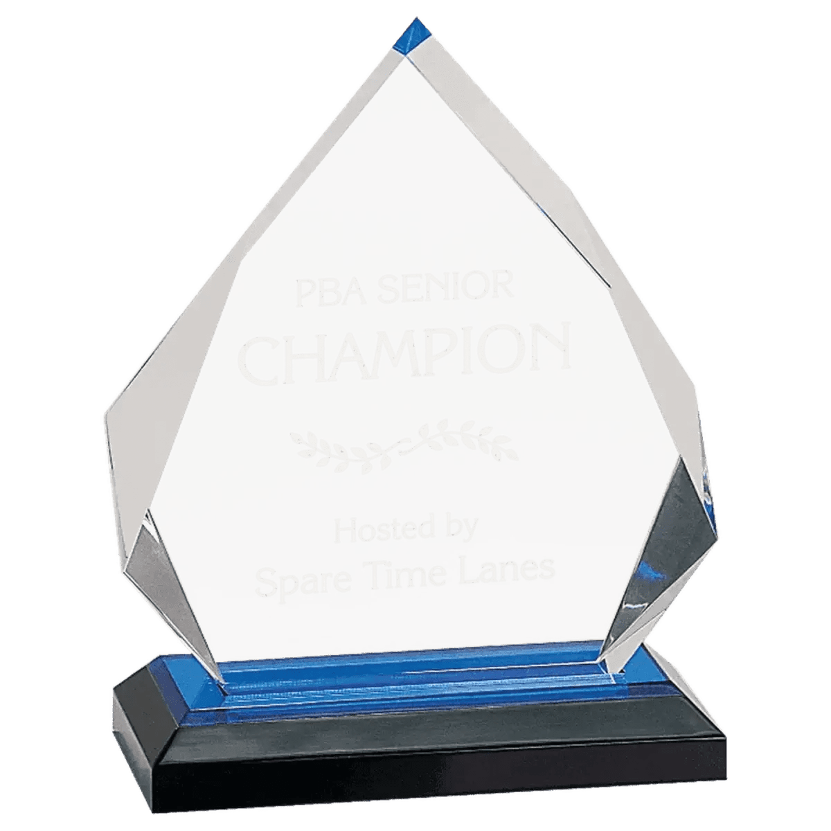 Impress Acrylic Awards with Color Mirror Base - Clipped Corners