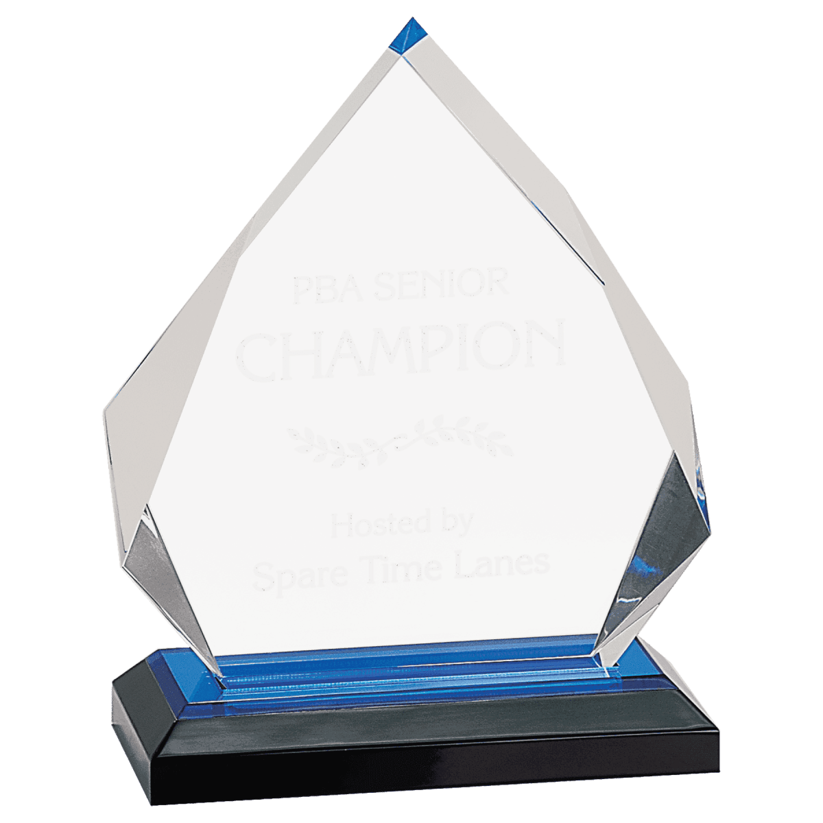 Impress Acrylic Awards with Color Mirror Base - Clipped Corners