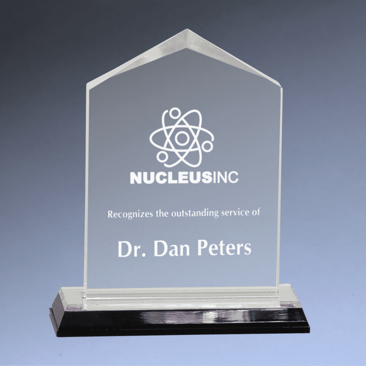 Jewel Impress Acrylic Awards in Silver, Gold or Blue - Silver