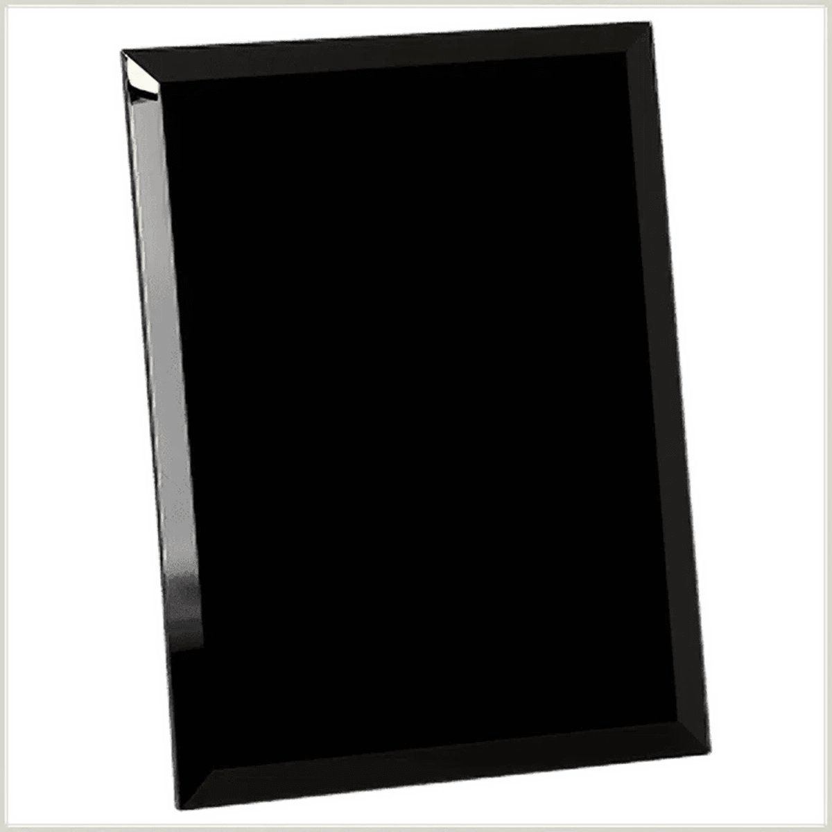Laser Etched Mirror Glass Plaques for Recognition and Displays - Clear