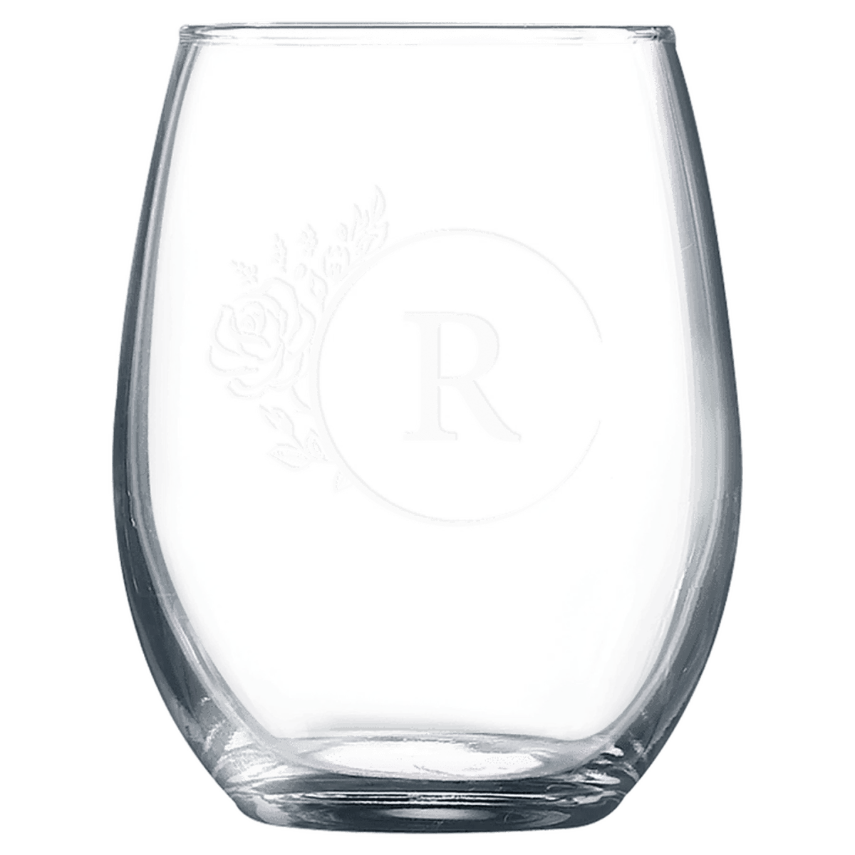 Laser Etched Stemless Wine Glass - Polar Camel Drinkware - 15 oz.