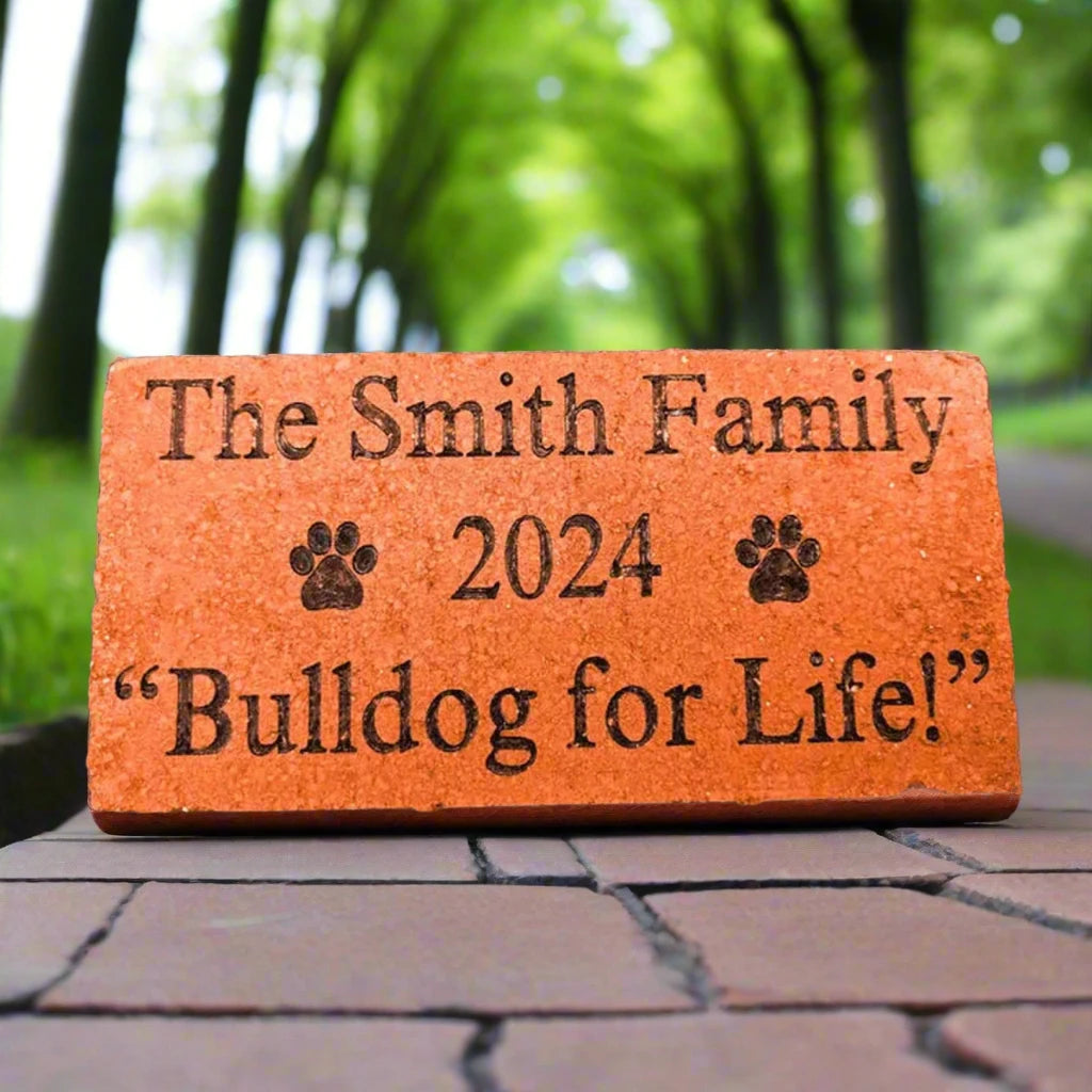 Laserable Red Clay Street Paver Brick Veneer (Slim) - LightForce Laser Engraving, LLC