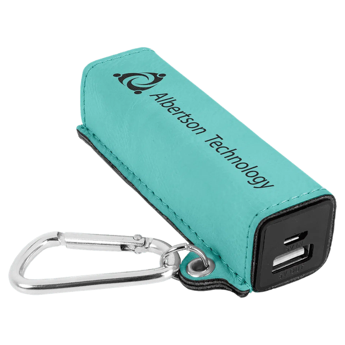 Leatherette 2200mAh Rechargeable Power Bank - LightForce Laser Engraving, LLC