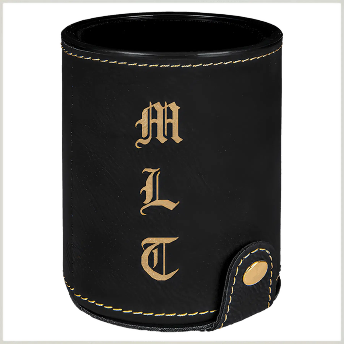 Leatherette Dice Cup Set - Various Colors (Comes with 5 Dice) - LightForce Laser Engraving, LLC