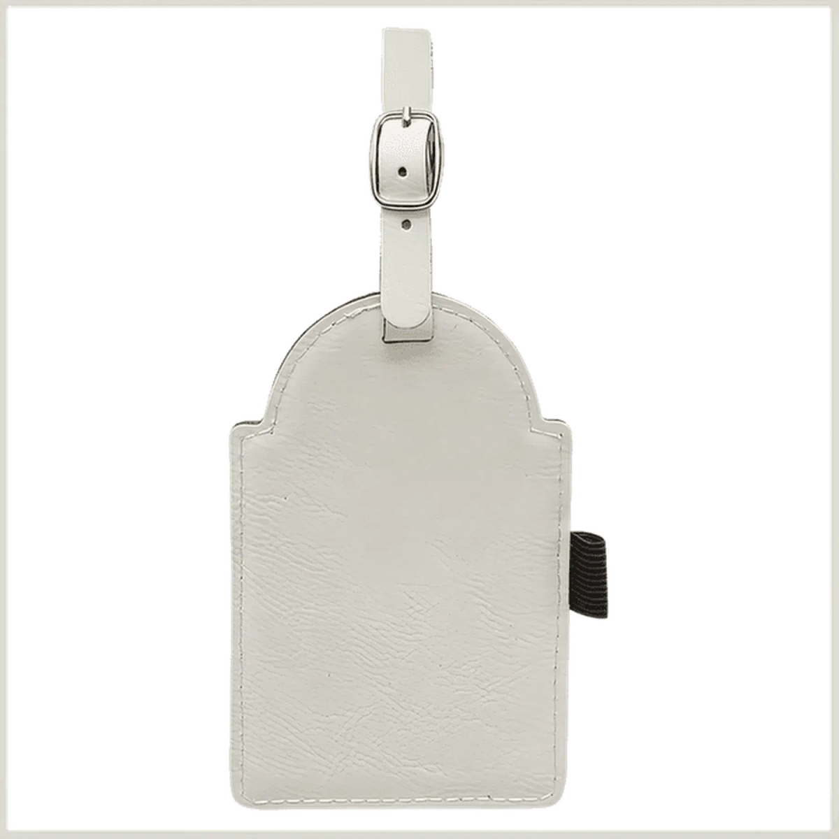 Personalized Golf Bag Tags with 3 Tees in Leathrette Colors Football Leatherette / Leatherette