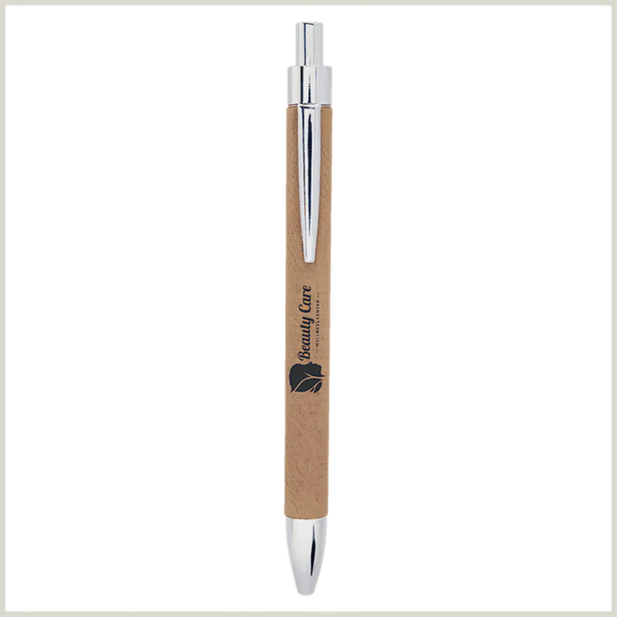 Leatherette Pen with Black Ink (Various Colors) - LightForce Laser Engraving, LLC