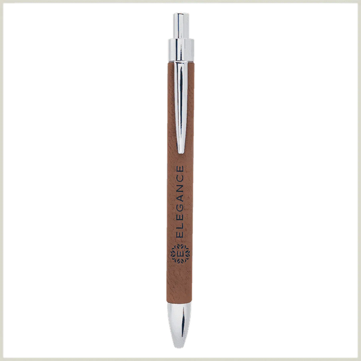 Leatherette Pen with Black Ink (Various Colors) - LightForce Laser Engraving, LLC