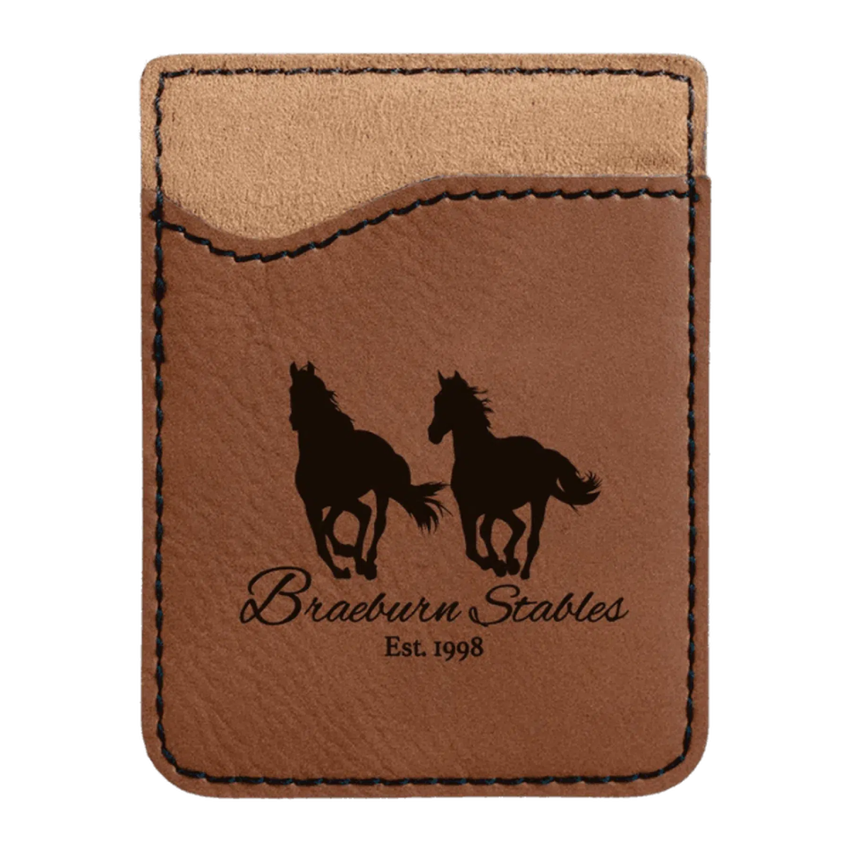 Leatherette Phone Wallet (Various Colors) - LightForce Laser Engraving, LLC