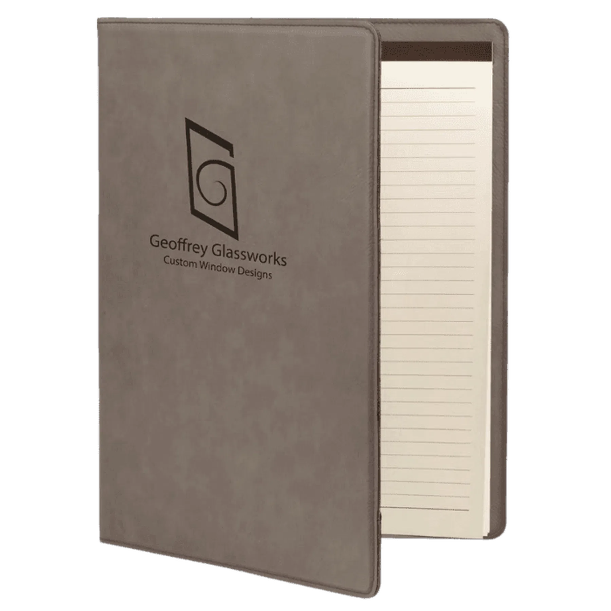 Leatherette Small Portfolio with Notepad (7 x 9) - LightForce Laser Engraving, LLC