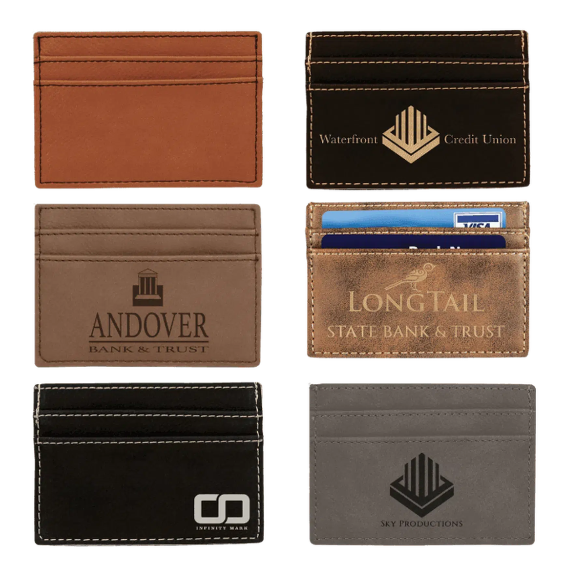 Leatherette Wallet Clip (Various Colors) - LightForce Laser Engraving, LLC