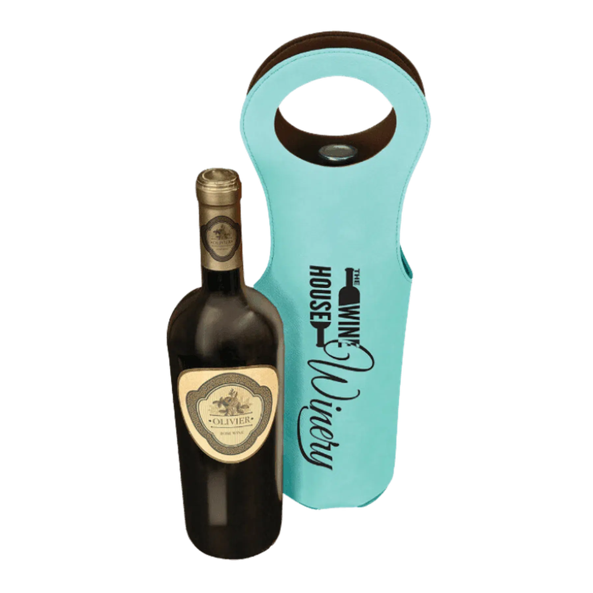 Leatherette Wine Bag (Various Colors) - LightForce Laser Engraving, LLC